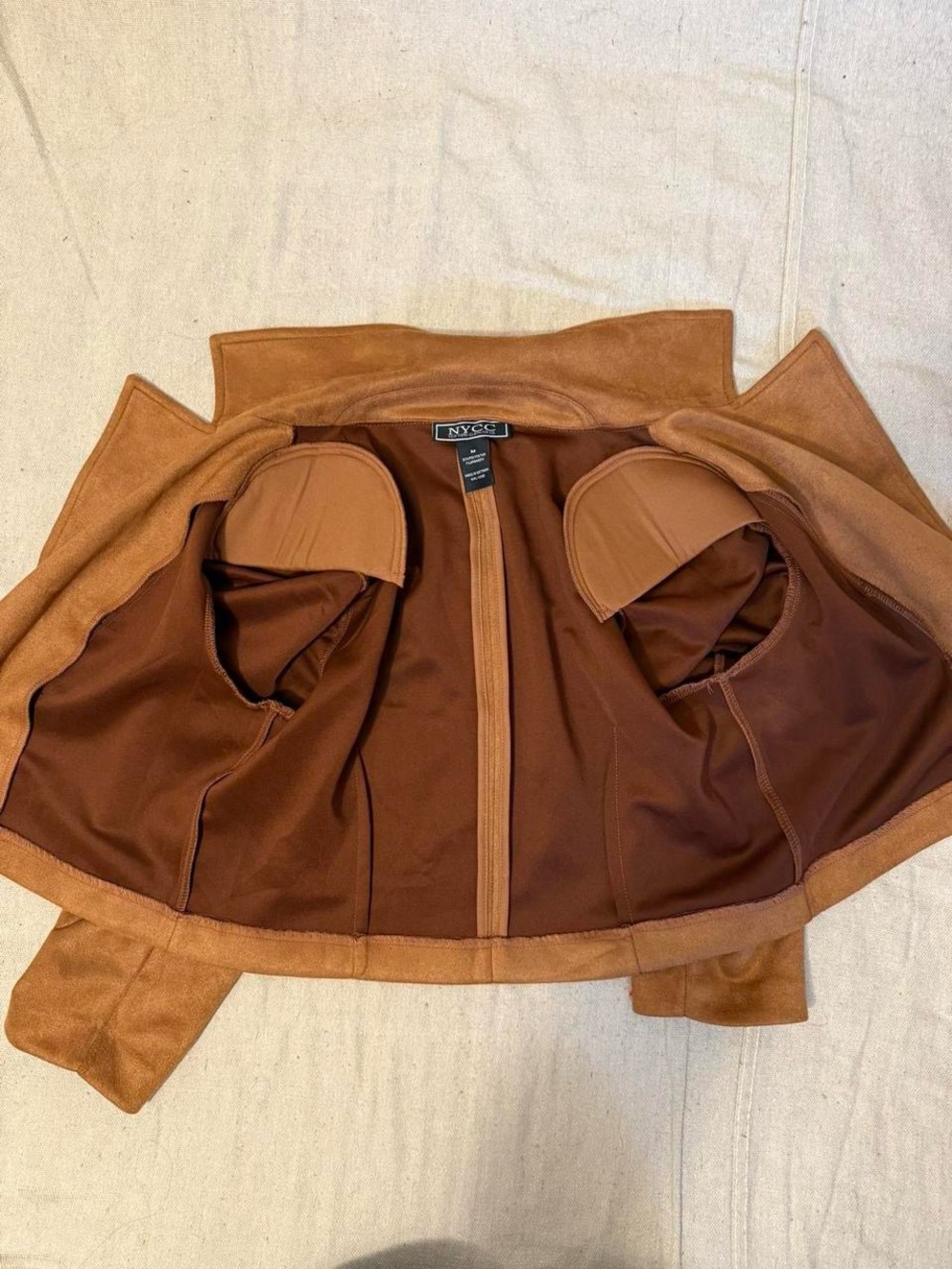 Faux Suede Cropped Jacket - Picture 6 of 7